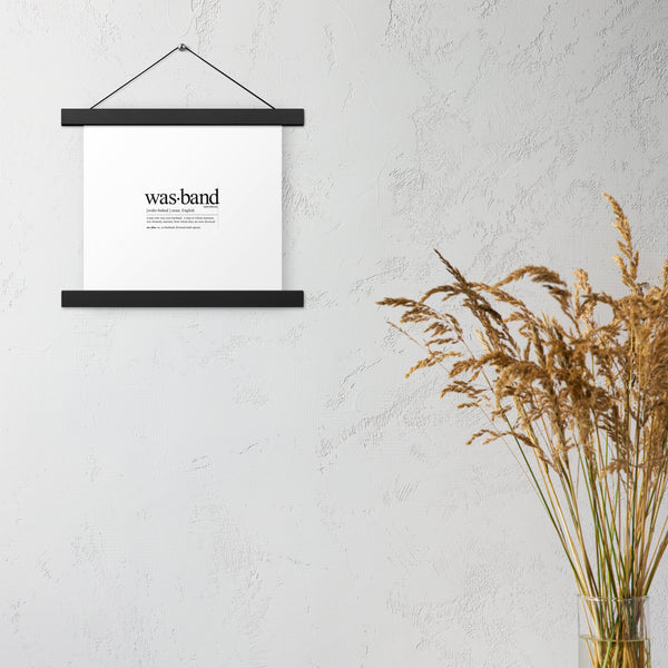Wasband Poster with hangers
