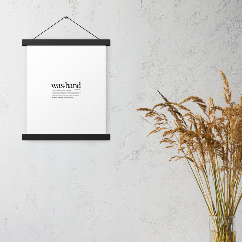 Wasband Poster with hangers