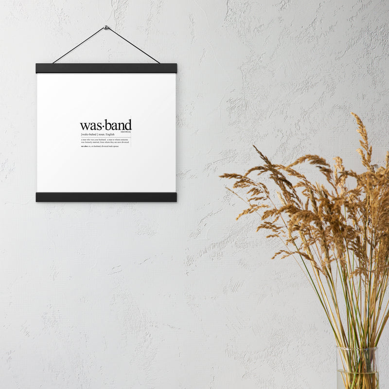 Wasband Poster with hangers