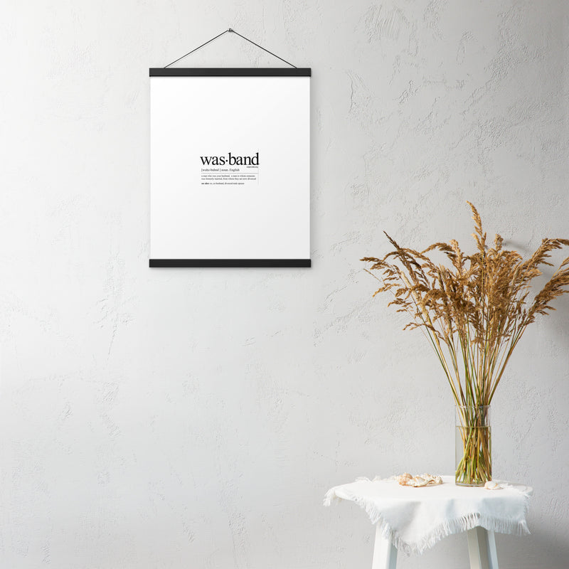 Wasband Poster with hangers