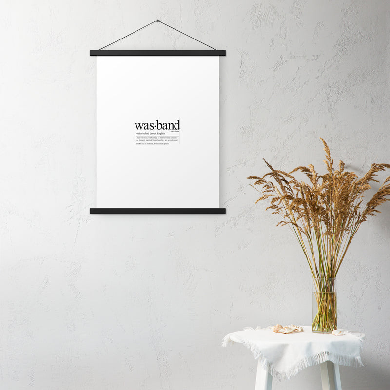 Wasband Poster with hangers