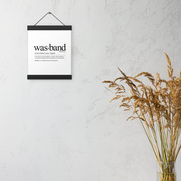 Wasband Poster with hangers