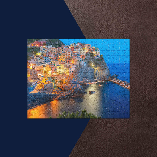 Night Manarola, Cinque terre, Liguria, Italy Jigsaw puzzle