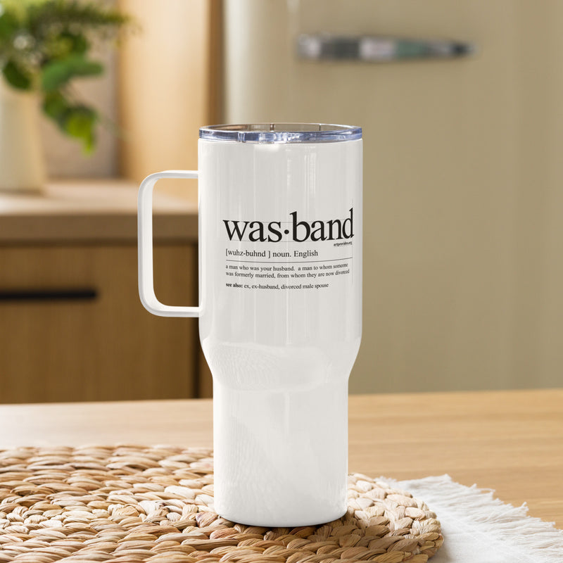 Wasband Travel mug with a handle