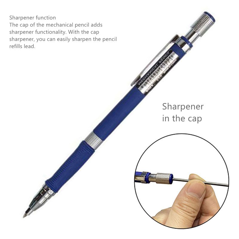 Mechanical Pencil Set 2.0 mm with 2B Black/Colors Lead Refill For Writing  Sketching Art Drawing Painting School Automatic Pencil - AliExpress