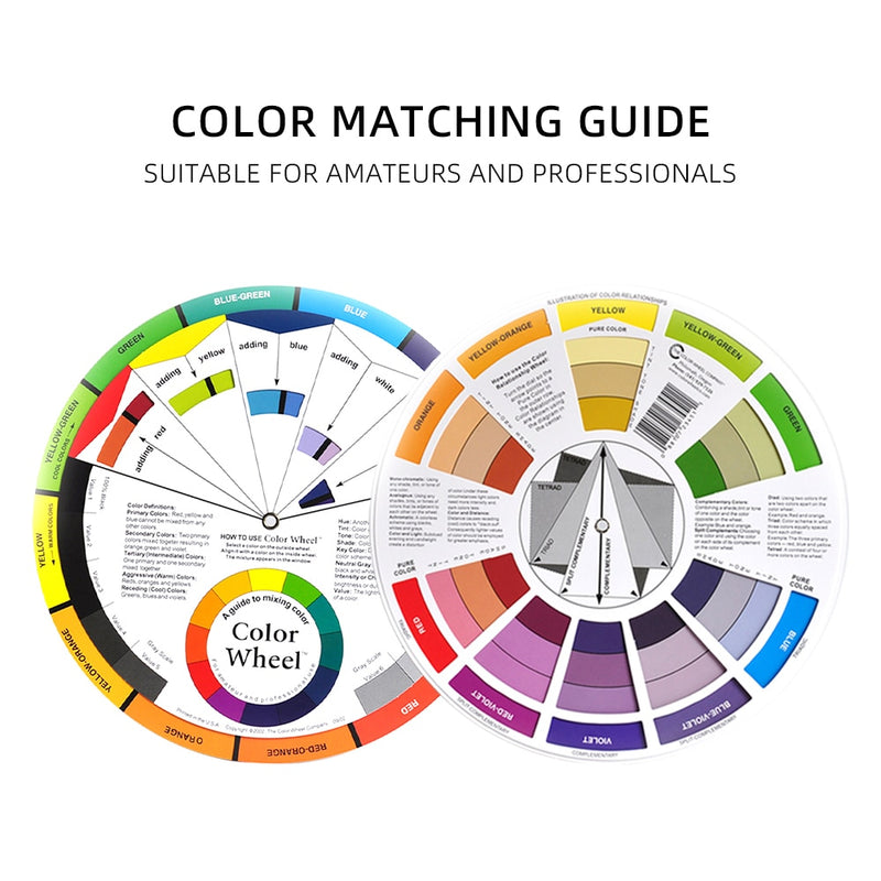 Professional Artist's Color Wheel, Three Tier Design Mix Guide Round C –  ART Provides