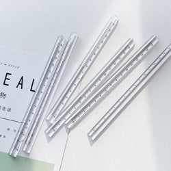 15cm/20cm Simple Transparent Triangular Straight Ruler Kawaii Tools St –  ART Provides