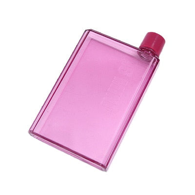 A5 A6 Paper Cup Botlte Flat Water Bottle Bpa Free Clear Book Portable Paper Pad Water Bottle Flat Drinks Kettle Notebook Bottle