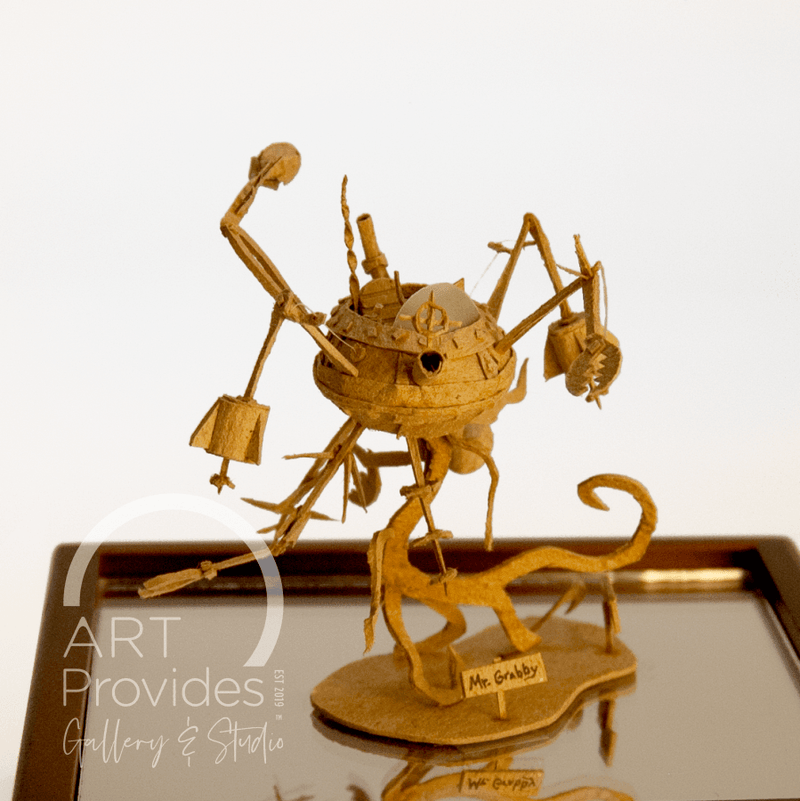 Charlie Pulsipher Mr. Grabby | Cardboard & Vellum