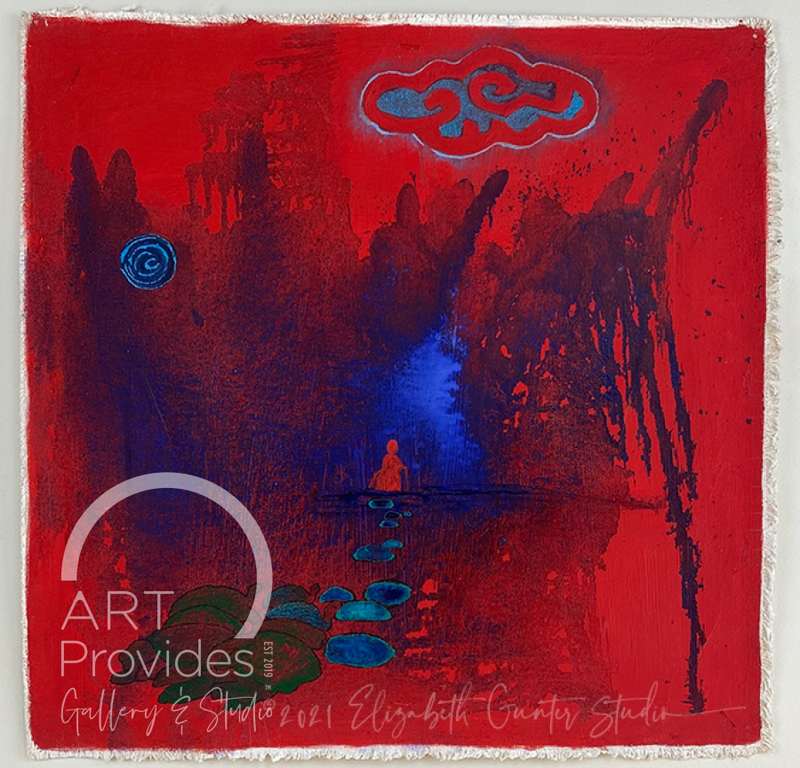 Elizabeth Gunter At The End May I Know | Acrylic On Raw Canvas 16X16 Art