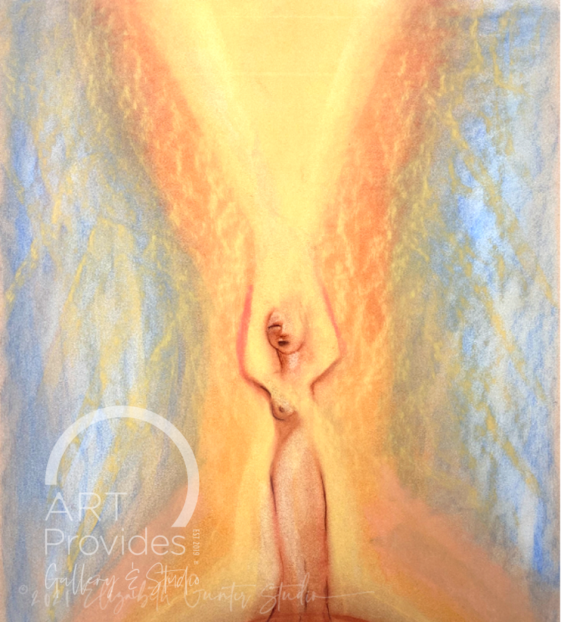 Elizabeth Gunter May I Be In Balance | Signed Print [Original Soft Pastel] 13X19 Art