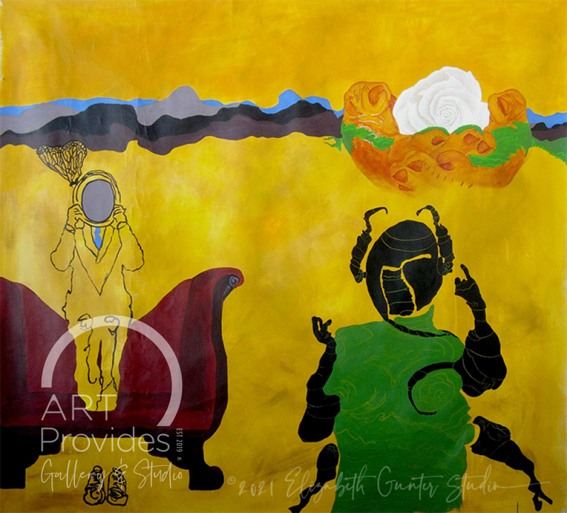 Elizabeth Gunter May I Have Clarity | Acrylic On Canvas 72X66 Art